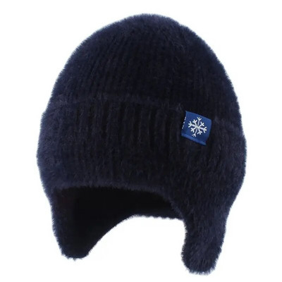 Mīkstas siltas ziemas cepures sievietēm Mākslīgās kažokādas trikotāžas cepure āra ausu aizsardzība plīša beanie pārsegs Fashion Street Hip Hop cepure