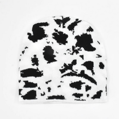 Talvine Harajuku Y2K silmkoeline müts naistele Mood Soe paksud mehed Hip Hop Beanid Müts Skullcap Lühike müts Unisex Basic Cap