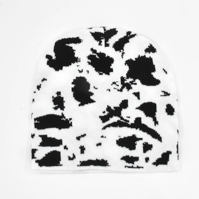 Talvine Harajuku Y2K silmkoeline müts naistele Mood Soe paksud mehed Hip Hop Beanid Müts Skullcap Lühike müts Unisex Basic Cap