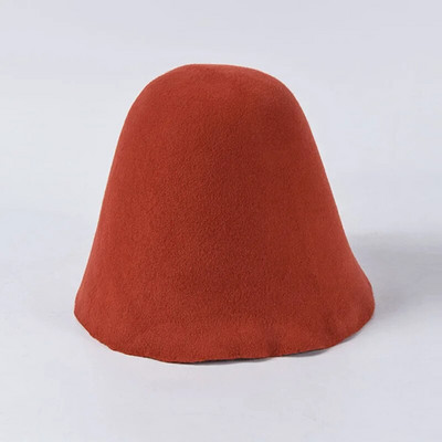 Sieviešu klasiskā Cloche Bucket Filca cepure Rudens Ziemas Vilna Filca konusa Cloche Hood Millinery Amatniecības cepures Fascinators Bloks Pamatne