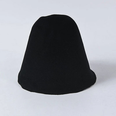 Sieviešu klasiskā Cloche Bucket Filca cepure Rudens Ziemas Vilna Filca konusa Cloche Hood Millinery Amatniecības cepures Fascinators Bloks Pamatne