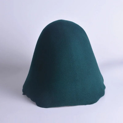 Sieviešu klasiskā Cloche Bucket Filca cepure Rudens Ziemas Vilna Filca konusa Cloche Hood Millinery Amatniecības cepures Fascinators Bloks Pamatne