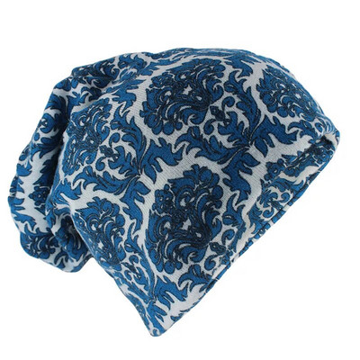 Miaoxi Jaunas Sieviešu pupiņas Skullies Lady Fashion Augstas kvalitātes Hip Hop Ziedu ziemas cepure Šalle Pieaugušajiem Poliestera Rudens Cepure Galvassega