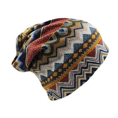 Miaoxi Jaunas Sieviešu pupiņas Skullies Lady Fashion Augstas kvalitātes Hip Hop Ziedu ziemas cepure Šalle Pieaugušajiem Poliestera Rudens Cepure Galvassega