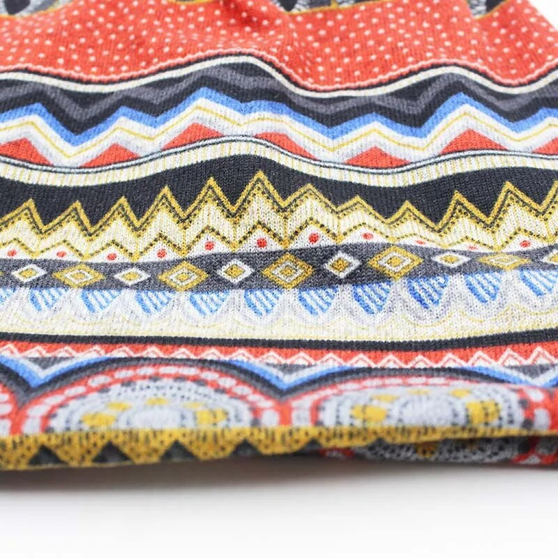 Miaoxi Jaunas Sieviešu pupiņas Skullies Lady Fashion Augstas kvalitātes Hip Hop Ziedu ziemas cepure Šalle Pieaugušajiem Poliestera Rudens Cepure Galvassega