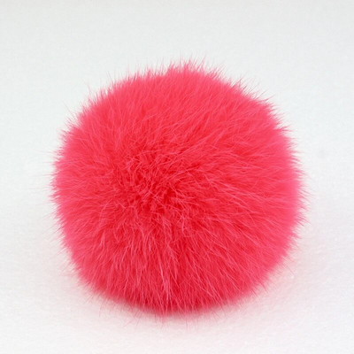 8 εκ. Nature Γνήσιο Rex Γούνα Κουνέλι Μπάλα Pom Pom Fluffy DIY Χειμερινό καπέλο Skullies Beanies Πλεκτό καπάκι Pompom DEF001-γκρι