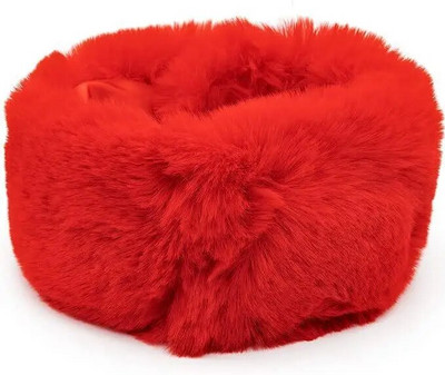 Sabiezināta, silta kažokādas apkakle Ziemas sieviešu cepure un šalle Divējāda pielietojuma kažokādas apkakle jaka silts galvas gredzens bez malām, tukšs cilindrs