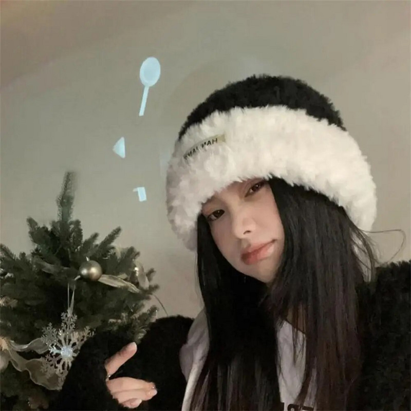 Ziemas silta plīša cepure Stilīga biezināta cepure galvaskausa cepure āra