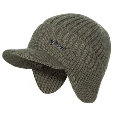 Unisex Stilīgas Pievienot Kažokādas Siltas Ziemas Cepures Ar Mīkstu Beanie Cepurīti Vīriešiem Sieviešu Klasiskā Cepure ar Ausu Trikotāžas Cepure