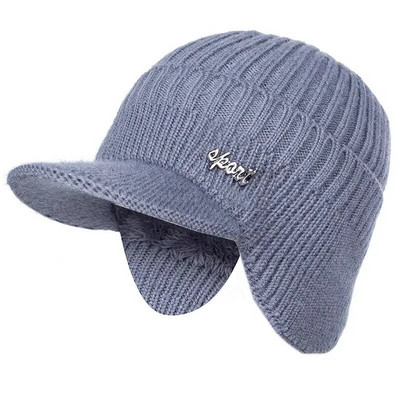 Unisex Stilīgas Pievienot Kažokādas Siltas Ziemas Cepures Ar Mīkstu Beanie Cepurīti Vīriešiem Sieviešu Klasiskā Cepure ar Ausu Trikotāžas Cepure