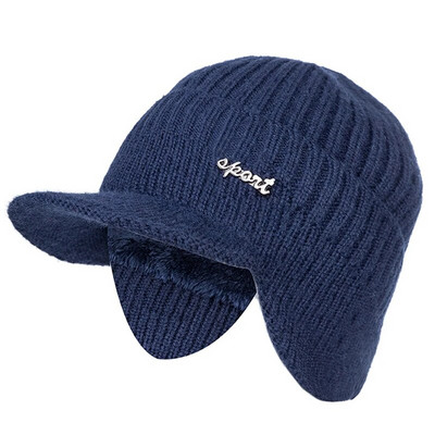 Unisex Stilīgas Pievienot Kažokādas Siltas Ziemas Cepures Ar Mīkstu Beanie Cepurīti Vīriešiem Sieviešu Klasiskā Cepure ar Ausu Trikotāžas Cepure