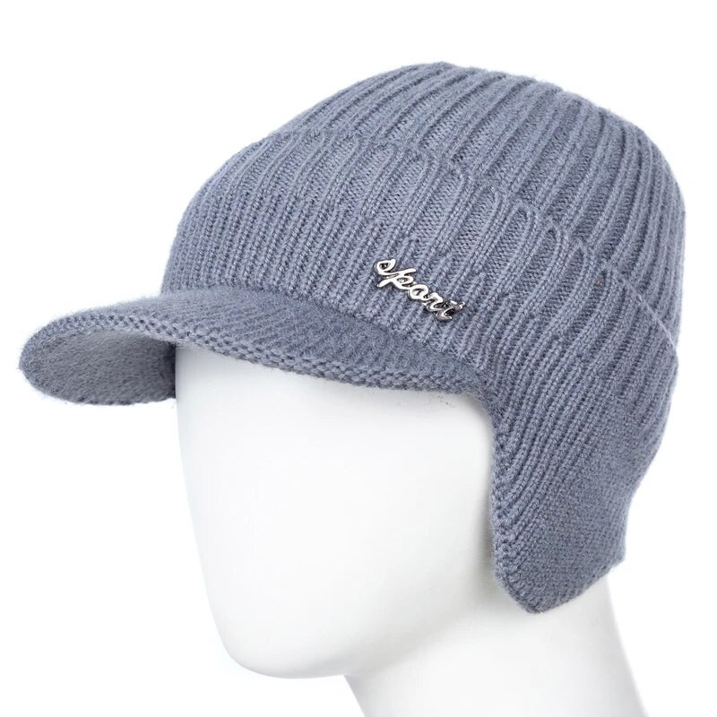 Unisex Stilīgas Pievienot Kažokādas Siltas Ziemas Cepures Ar Mīkstu Beanie Cepurīti Vīriešiem Sieviešu Klasiskā Cepure ar Ausu Trikotāžas Cepure