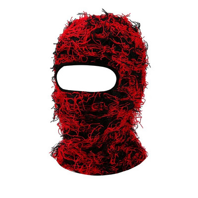 Balaclava distressed silmkoelised mütsid Hip Hop kogu näo suusamask naistele välistingimustes kamuflaaž fliis Fuzzy suusa Balaclava Beanid meeste müts