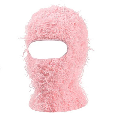 Balaclava distressed silmkoelised mütsid Hip Hop kogu näo suusamask naistele välistingimustes kamuflaaž fliis Fuzzy suusa Balaclava Beanid meeste müts