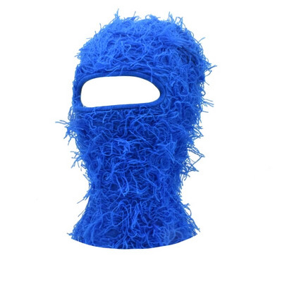 Balaclava distressed silmkoelised mütsid Hip Hop kogu näo suusamask naistele välistingimustes kamuflaaž fliis Fuzzy suusa Balaclava Beanid meeste müts