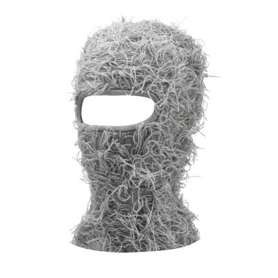Balaclava distressed silmkoelised mütsid Hip Hop kogu näo suusamask naistele välistingimustes kamuflaaž fliis Fuzzy suusa Balaclava Beanid meeste müts