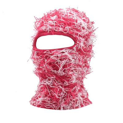 Balaclava distressed silmkoelised mütsid Hip Hop kogu näo suusamask naistele välistingimustes kamuflaaž fliis Fuzzy suusa Balaclava Beanid meeste müts