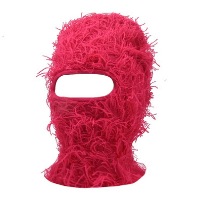 Balaclava distressed silmkoelised mütsid Hip Hop kogu näo suusamask naistele välistingimustes kamuflaaž fliis Fuzzy suusa Balaclava Beanid meeste müts