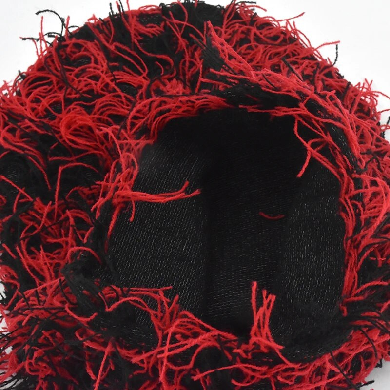 Balaclava distressed silmkoelised mütsid Hip Hop kogu näo suusamask naistele välistingimustes kamuflaaž fliis Fuzzy suusa Balaclava Beanid meeste müts