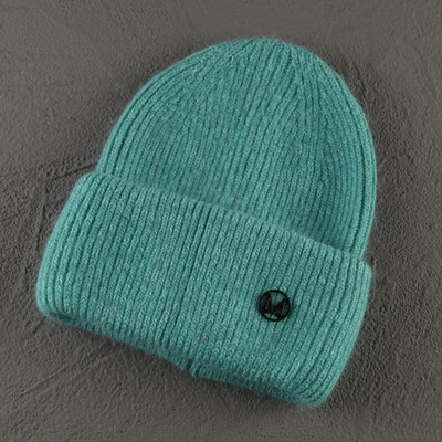 Truša kažokādas pupiņas Mīksta, silta, pūkaina ziemas cepure sievietēm Angoras trikotāžas cepure Skullies pupiņas Sieviešu pārsegs Sieviete adīta cepure