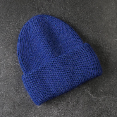 Truša kažokādas pupiņas Mīksta, silta, pūkaina ziemas cepure sievietēm Angoras trikotāžas cepure Skullies pupiņas Sieviešu pārsegs Sieviete adīta cepure