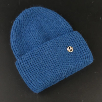 Truša kažokādas pupiņas Mīksta, silta, pūkaina ziemas cepure sievietēm Angoras trikotāžas cepure Skullies pupiņas Sieviešu pārsegs Sieviete adīta cepure