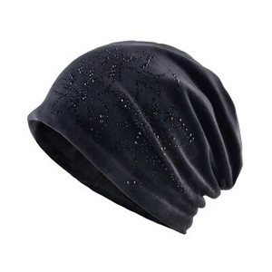 TQMSMY zīmola sieviešu pupiņas, lilijas puķes, rhinestones cepures sievietēm, spīdīgas samta, saliktas galvas cepures sievišķīgas pupiņas TMDH59