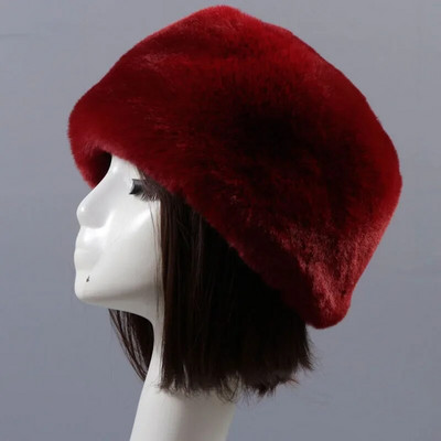 Pălării de iarnă în stil rusesc Qearlstar, pentru femei, groasă, pufoasă, de blană artificială, pălărie de schi, pălărie de schi, căciulă de încălzit pentru urechi, pălărie de schi ZKG21