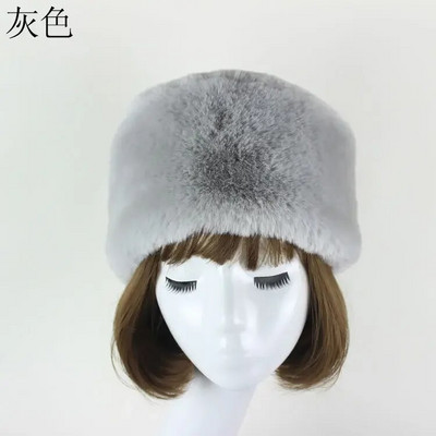 Pălării de iarnă în stil rusesc Qearlstar, pentru femei, groasă, pufoasă, de blană artificială, pălărie de schi, pălărie de schi, căciulă de încălzit pentru urechi, pălărie de schi ZKG21