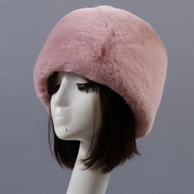 Pălării de iarnă în stil rusesc Qearlstar, pentru femei, groasă, pufoasă, de blană artificială, pălărie de schi, pălărie de schi, căciulă de încălzit pentru urechi, pălărie de schi ZKG21