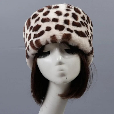 Pălării de iarnă în stil rusesc Qearlstar, pentru femei, groasă, pufoasă, de blană artificială, pălărie de schi, pălărie de schi, căciulă de încălzit pentru urechi, pălărie de schi ZKG21