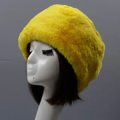 Pălării de iarnă în stil rusesc Qearlstar, pentru femei, groasă, pufoasă, de blană artificială, pălărie de schi, pălărie de schi, căciulă de încălzit pentru urechi, pălărie de schi ZKG21