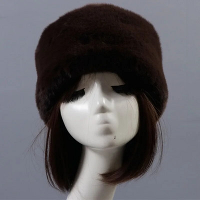 Pălării de iarnă în stil rusesc Qearlstar, pentru femei, groasă, pufoasă, de blană artificială, pălărie de schi, pălărie de schi, căciulă de încălzit pentru urechi, pălărie de schi ZKG21