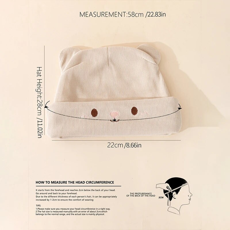 Adīta kaķa auss Mazā velna cepure sievietēm Kawaii ziemas beanie sieviešu cepures