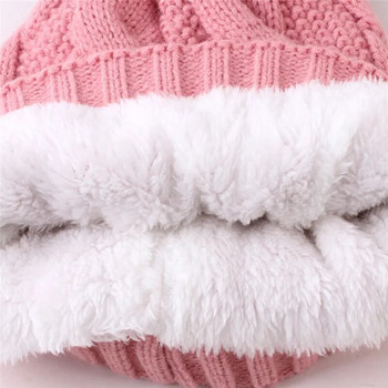 Φθινοπωρινό χειμωνιάτικο γυναικείο καπέλο μεγάλη μπάλα μαλλιών συν βελούδινα καπέλα καπέλα ζεστά πλεκτά καπέλα εξωτερικού χώρου μασίφ σατέν καπό gorros mujer invierno