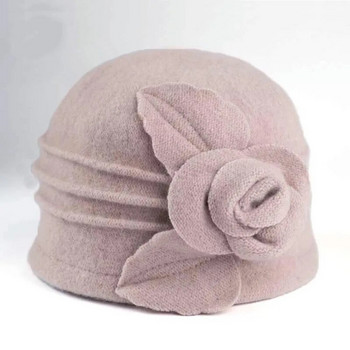 2022 New Dome Fedora Γυναικείες μεσήλικες Μάλλινες καπέλες Μαμά Καπέλα για Φθινόπωρο και Χειμώνα Ζεστό Καπάκι Δωρεάν αποστολή