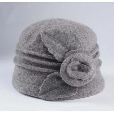 2022. gada jaunā Dome Fedora pusmūža dāmu vilnas cepure Mammu cepures rudens un ziemas siltā cepure Bezmaksas piegāde