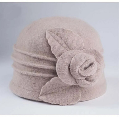 2022. gada jaunā Dome Fedora pusmūža dāmu vilnas cepure Mammu cepures rudens un ziemas siltā cepure Bezmaksas piegāde