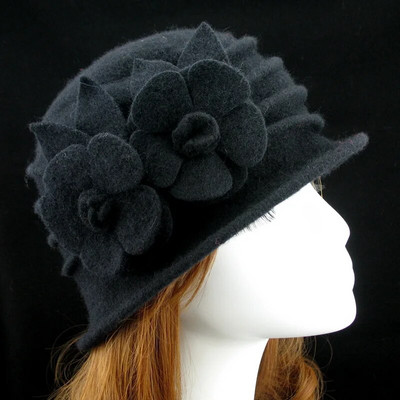 2022. gada jaunā Dome Fedora pusmūža dāmu vilnas cepure Mammu cepures rudens un ziemas siltā cepure Bezmaksas piegāde