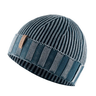 100% kokvilnas vintage mazgāta Knit Beanie cepure vīriešiem un sievietēm, unisex piemērota ziemas brīvā laika sportam Viens izmērs der visiem