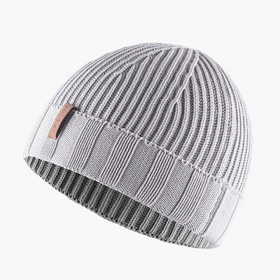 100% kokvilnas vintage mazgāta Knit Beanie cepure vīriešiem un sievietēm, unisex piemērota ziemas brīvā laika sportam Viens izmērs der visiem