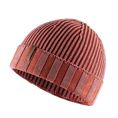 100% kokvilnas vintage mazgāta Knit Beanie cepure vīriešiem un sievietēm, unisex piemērota ziemas brīvā laika sportam Viens izmērs der visiem