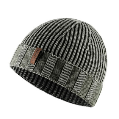 100% kokvilnas vintage mazgāta Knit Beanie cepure vīriešiem un sievietēm, unisex piemērota ziemas brīvā laika sportam Viens izmērs der visiem