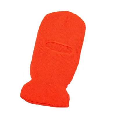 Vīrieši Sievietēm Ziemas Slēpošanas Silta Cepure Balaclava Cepure Adīta Visa Seja Cepurīte Neona Krāsa Viena cauruma Taktiska CS Ķivere Smieklīgas Beanie Cepures