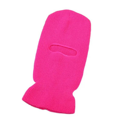 Vīrieši Sievietēm Ziemas Slēpošanas Silta Cepure Balaclava Cepure Adīta Visa Seja Cepurīte Neona Krāsa Viena cauruma Taktiska CS Ķivere Smieklīgas Beanie Cepures