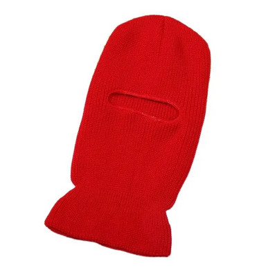 Vīrieši Sievietēm Ziemas Slēpošanas Silta Cepure Balaclava Cepure Adīta Visa Seja Cepurīte Neona Krāsa Viena cauruma Taktiska CS Ķivere Smieklīgas Beanie Cepures