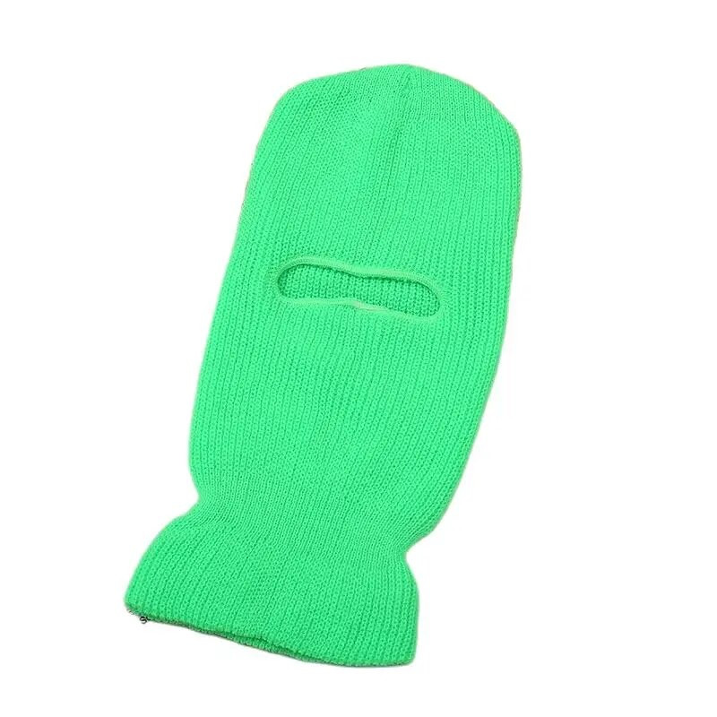 Vīrieši Sievietēm Ziemas Slēpošanas Silta Cepure Balaclava Cepure Adīta Visa Seja Cepurīte Neona Krāsa Viena cauruma Taktiska CS Ķivere Smieklīgas Beanie Cepures