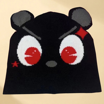 Unisex kawaii jauka modes cepure ziemas trikotāžas cepures ballītei rozā smieklīga cepure sievietēm vīriešiem dizains hip-hop personība aukstā y2k