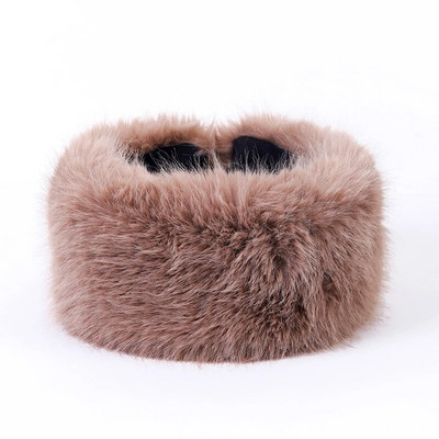 Șapcă rusească, pufoasă, groasă, cu topless, la modă, iarnă, călduroasă, de pluș, pentru urechi, căciuli de schi în aer liber, pentru femei, șepci rezistente la vânt.