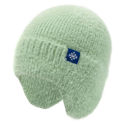 Jaunas Sieviešu konfektes Krāsas Austiņas Ziemas Cepure Mode Mākslīgās kažokādas Trikotāžas Cepure Kpop Stils Mīkstas Beanie Cepures Sieviešu Streetwear Cepures